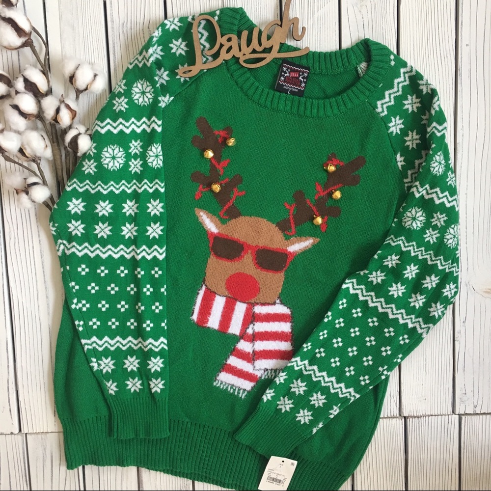 New Ladies Reindeer Ugly Christmas Sweater 🎅🏻